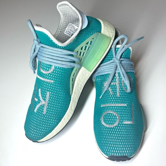 Adidas Pharrell Williams x NMD Human Race Dash Green Men's Sneakers Size- 9 - Picture 4 of 10